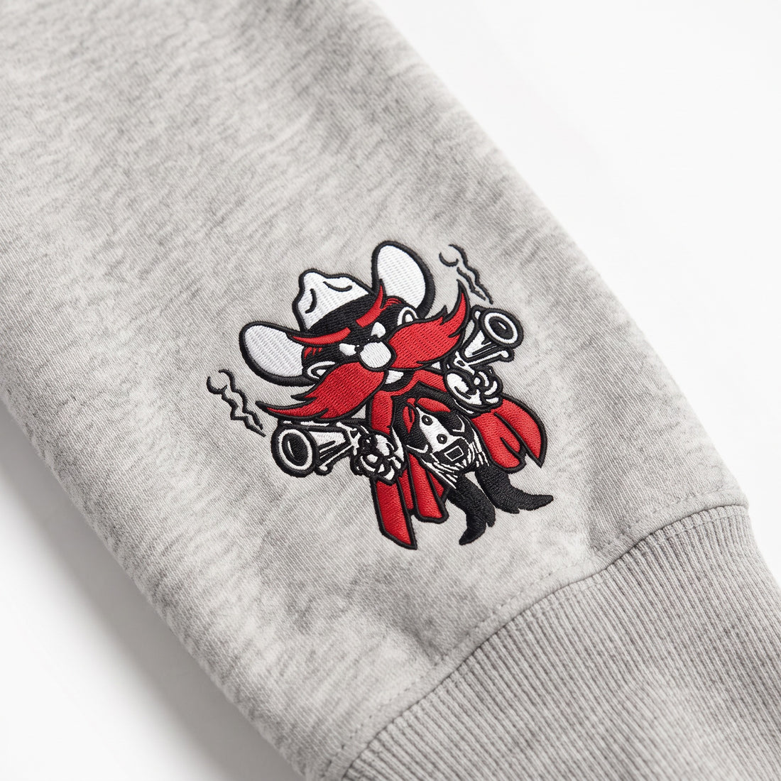 Texas Tech Sideline Mockneck sleeve logo detail