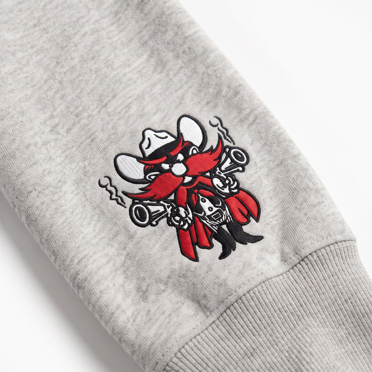 Texas Tech Sideline Mockneck sleeve logo detail
