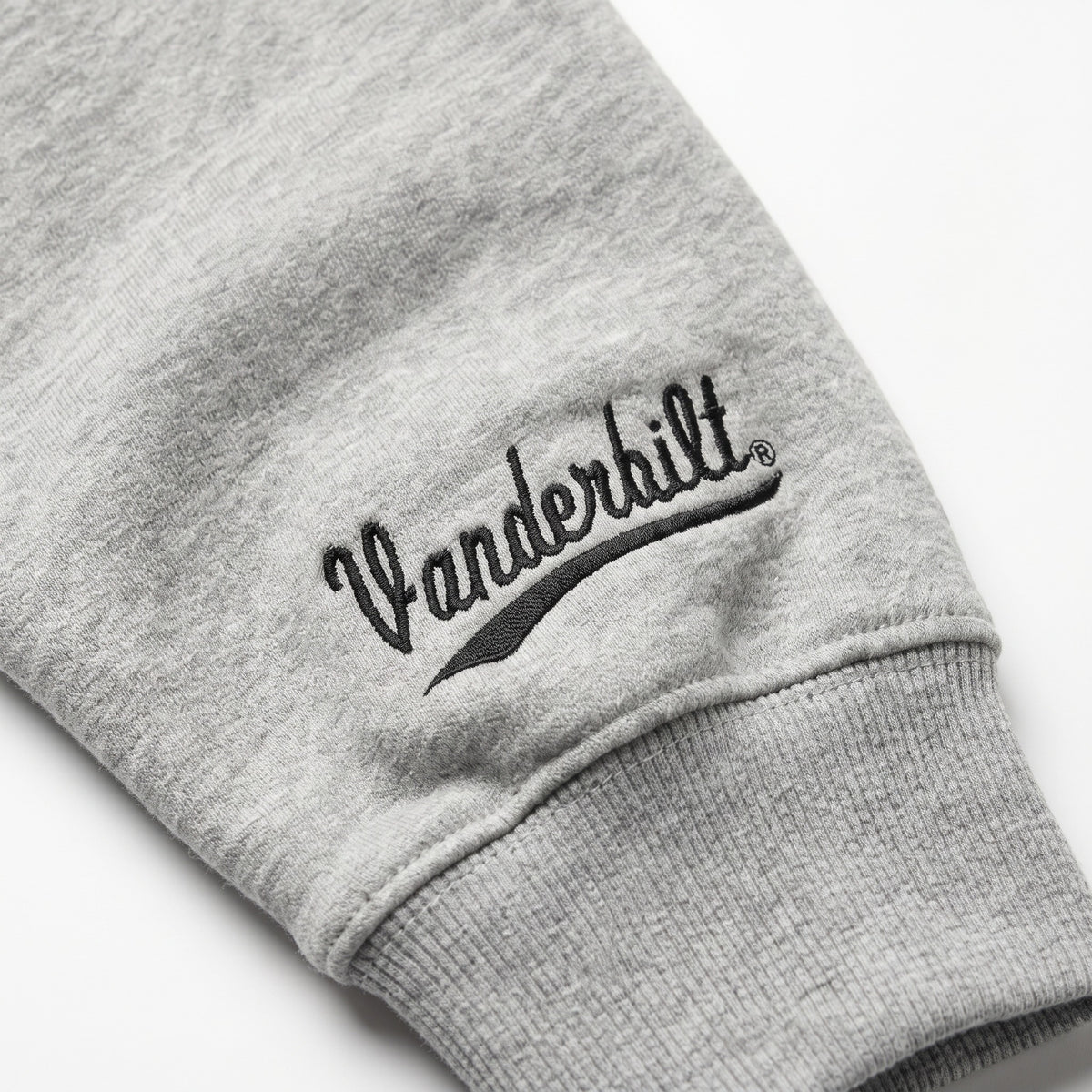 Vanderbilt Sideline Mockneck sleeve logo detail