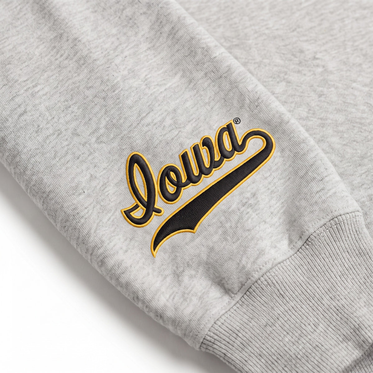 Iowa Sideline Mockneck sleeve logo detail