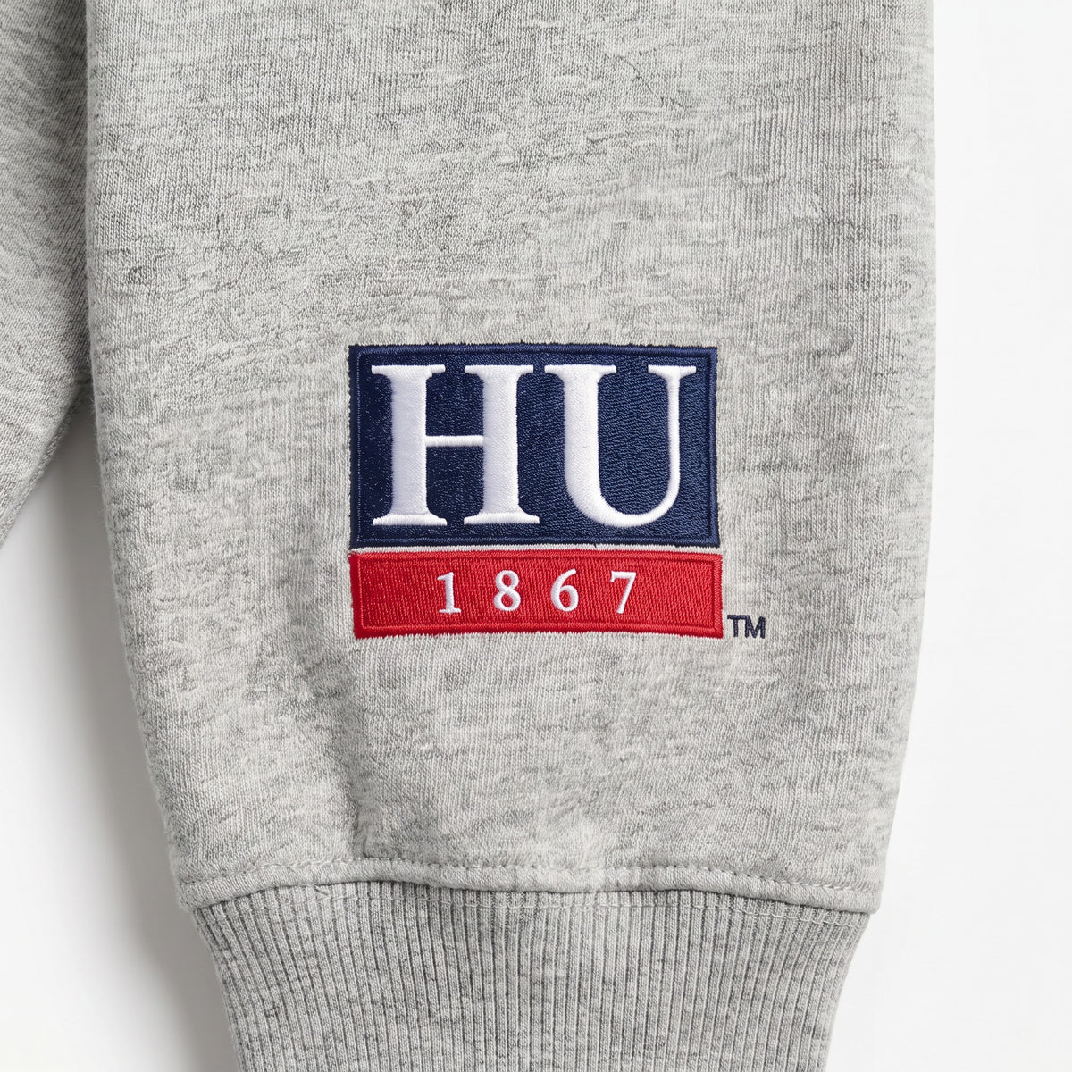 Howard Sideline Mockneck sleeve logo detail