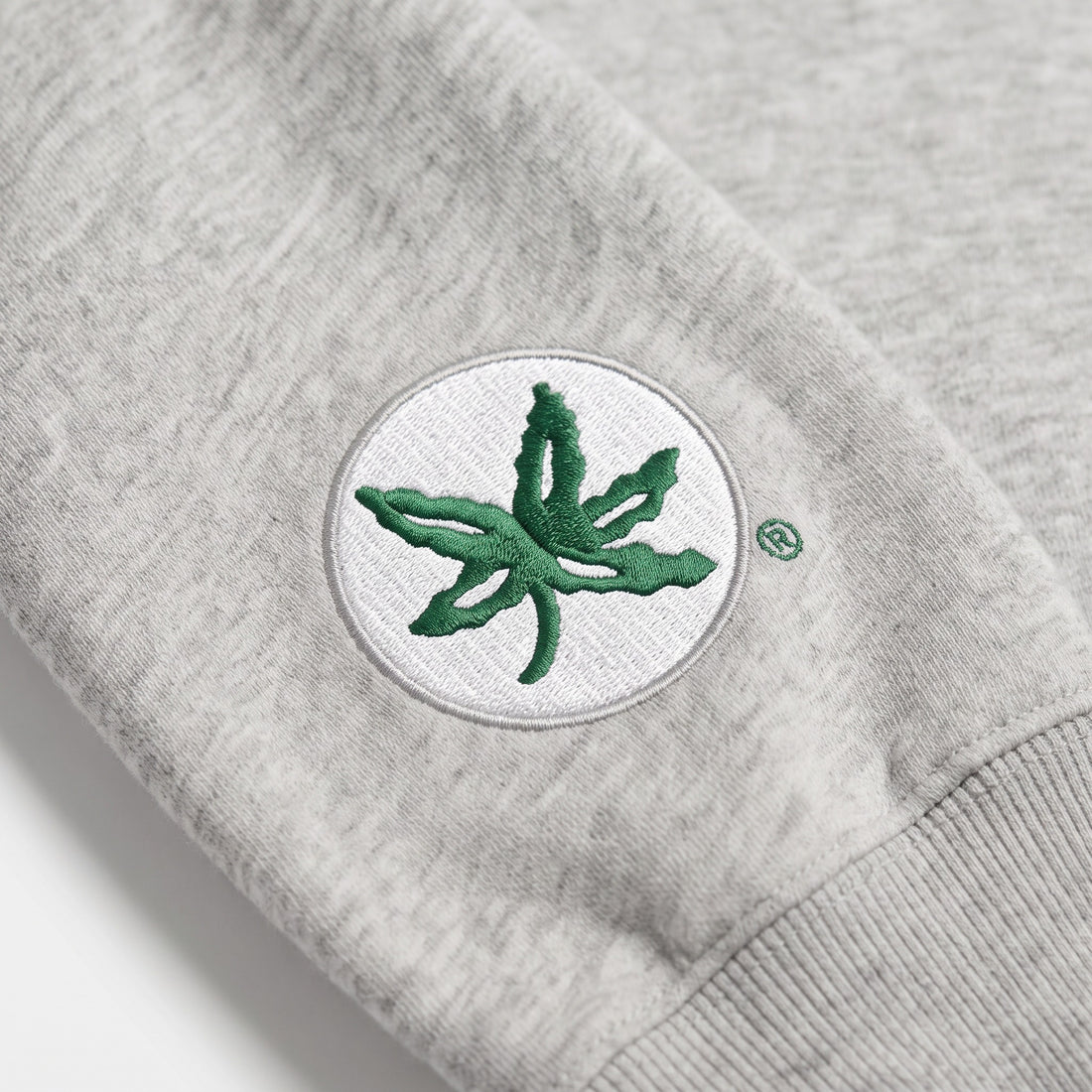 Ohio State Sideline Mockneck sleeve logo detail