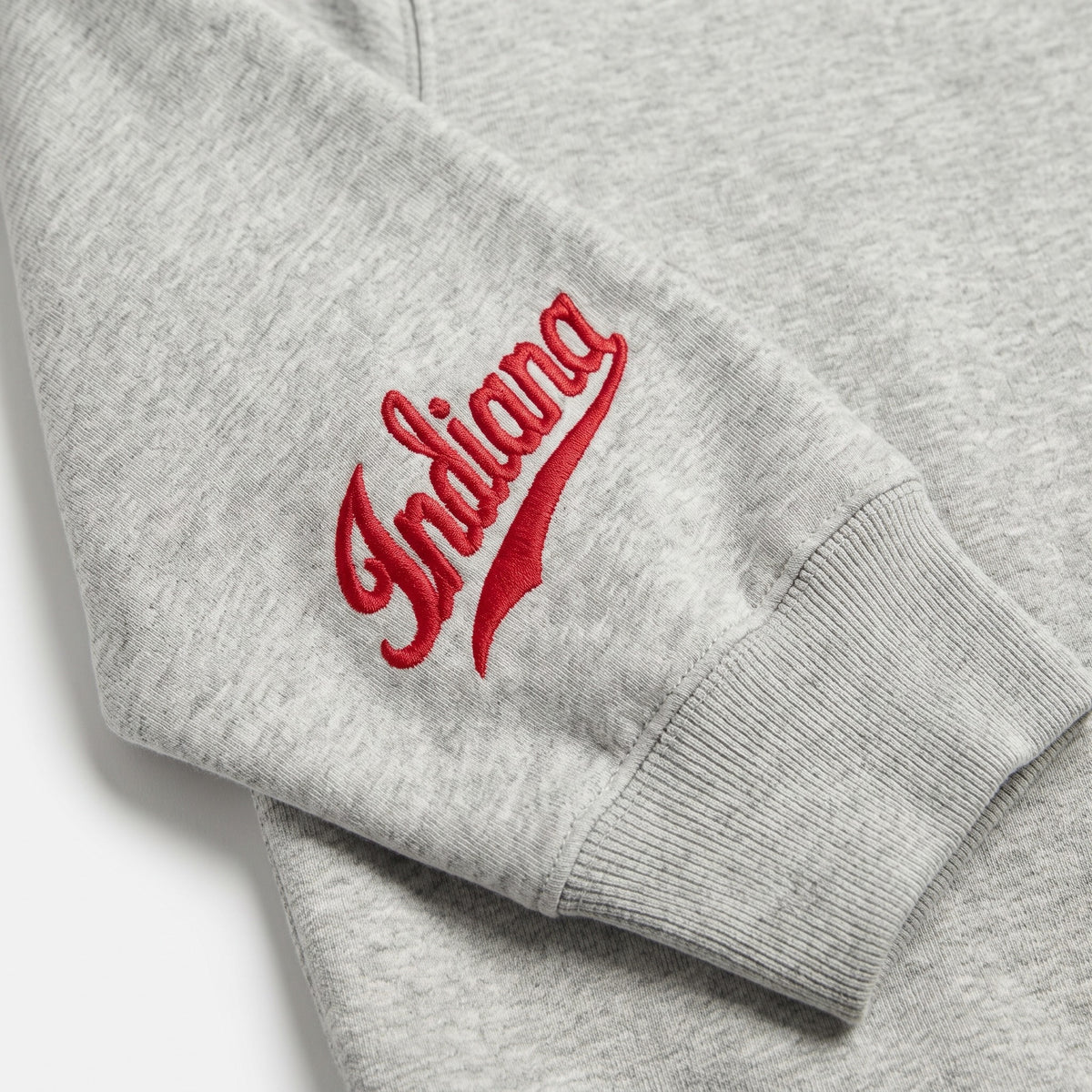 Indiana Sideline Mockneck sleeve logo detail
