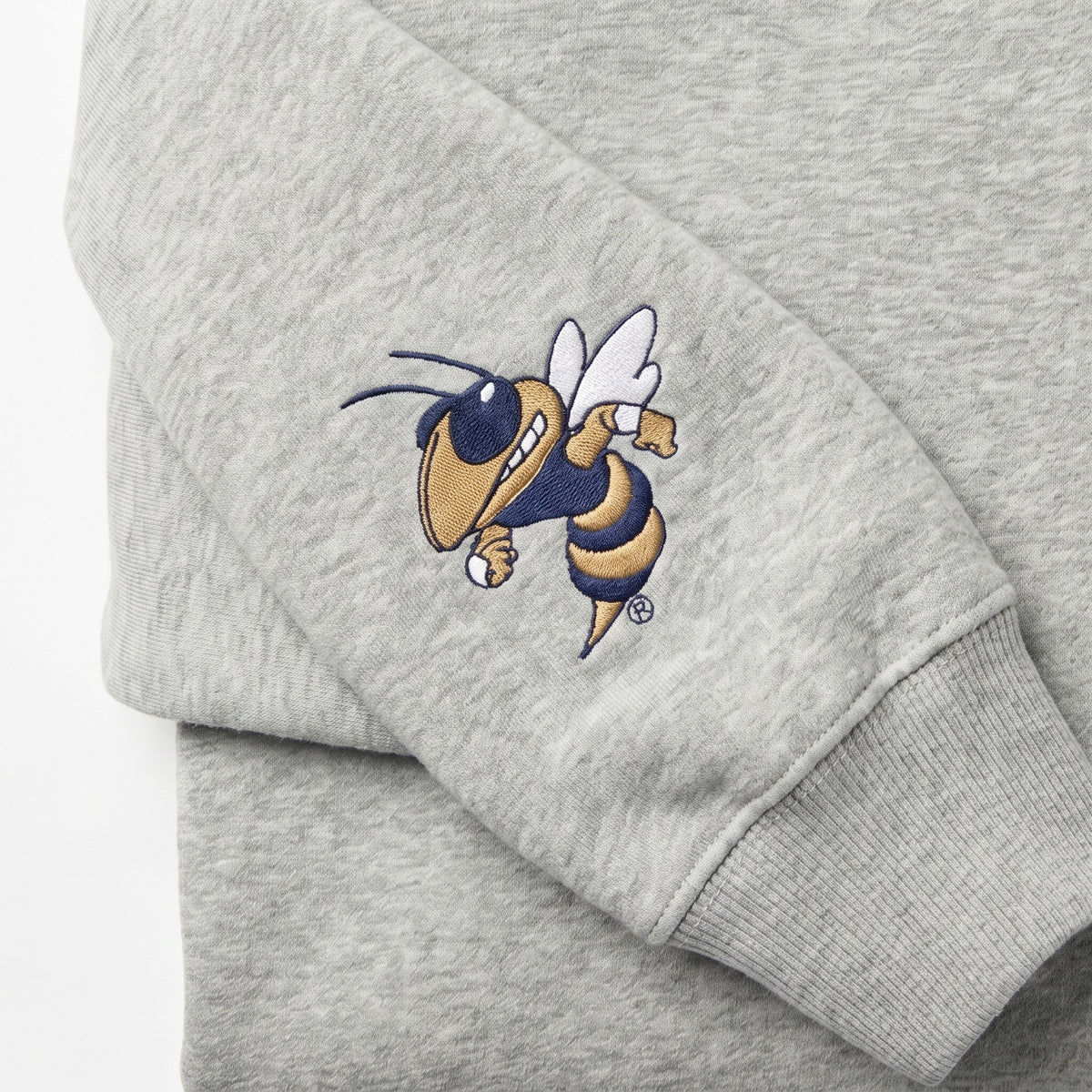 Georgia Tech Sideline Mockneck sleeve logo detail