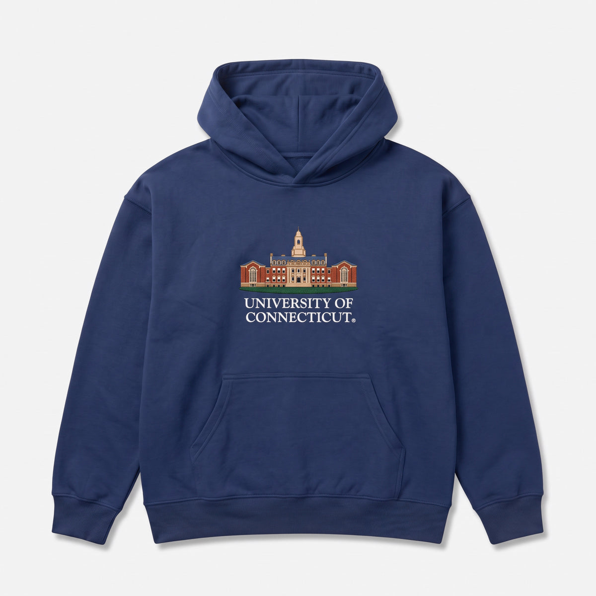 UCONN Building Hoodie, front