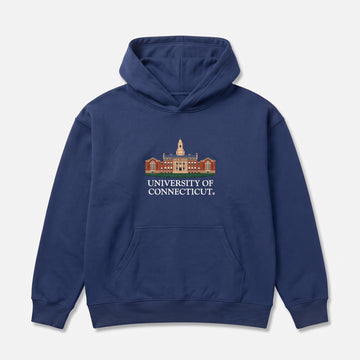 UCONN Building Hoodie, front