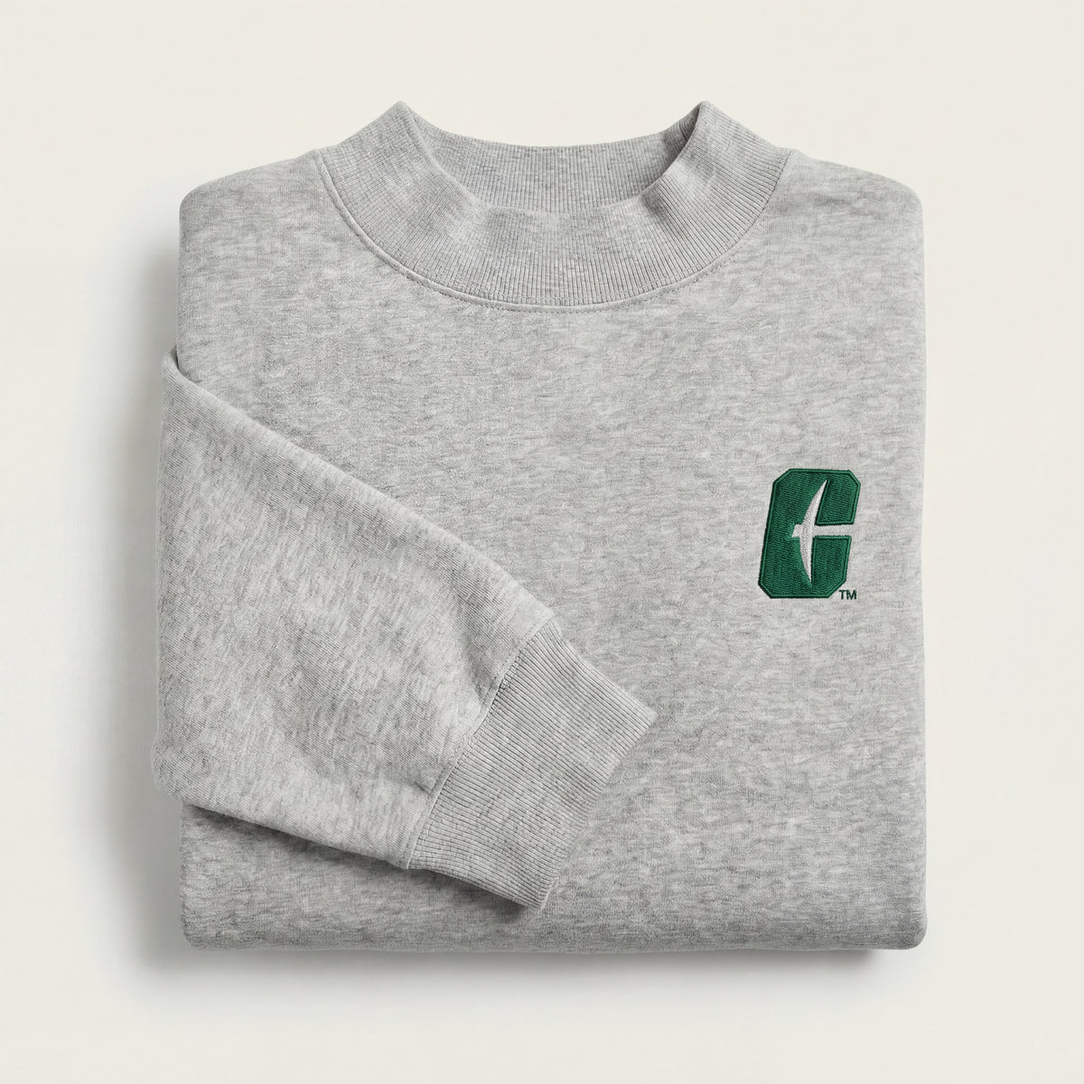 Uncc Merch UNC Charlotte Oversized Mock Neck – Traditions Collegiate Apparel