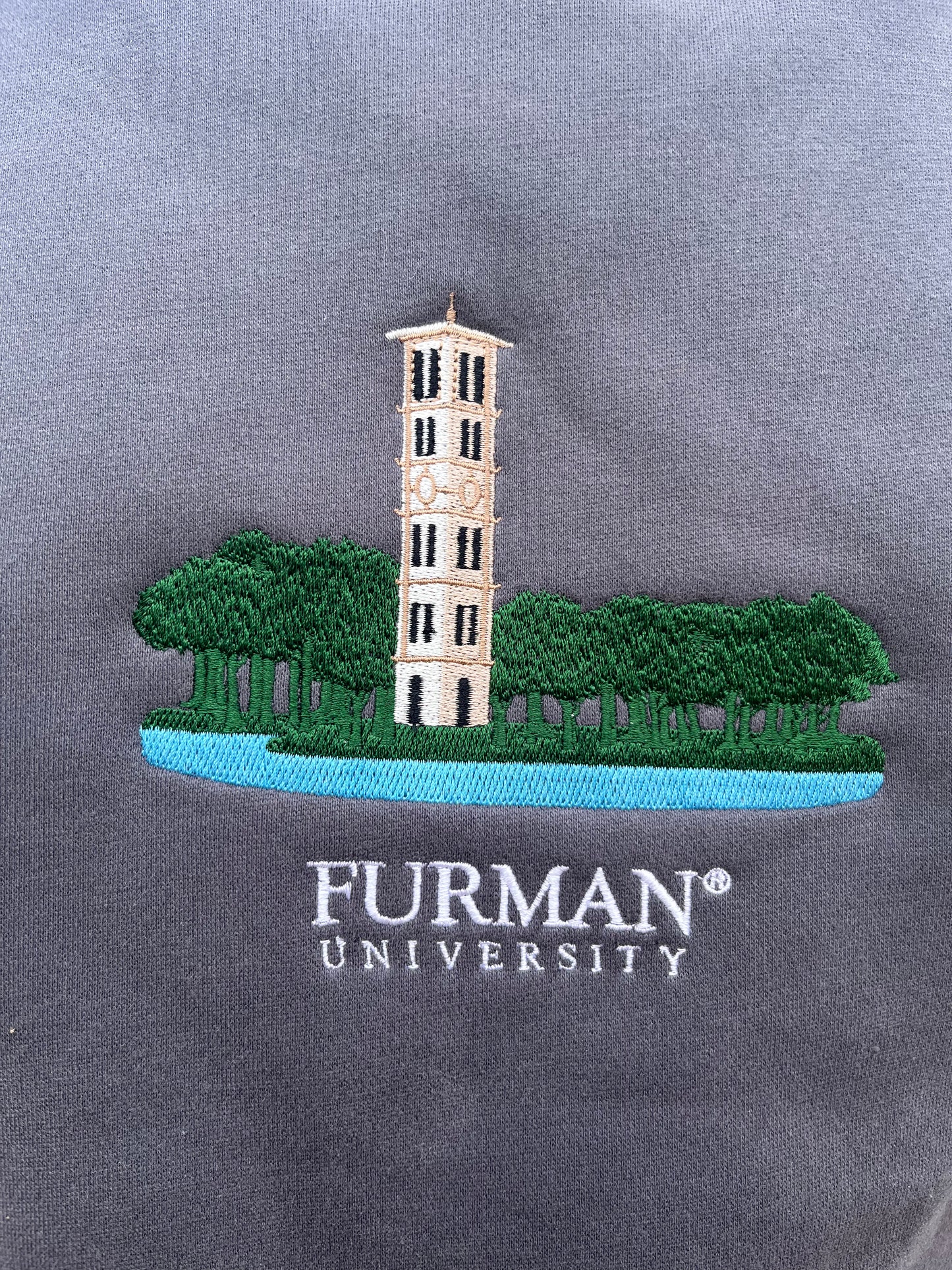 Furman University Crewneck - Gray